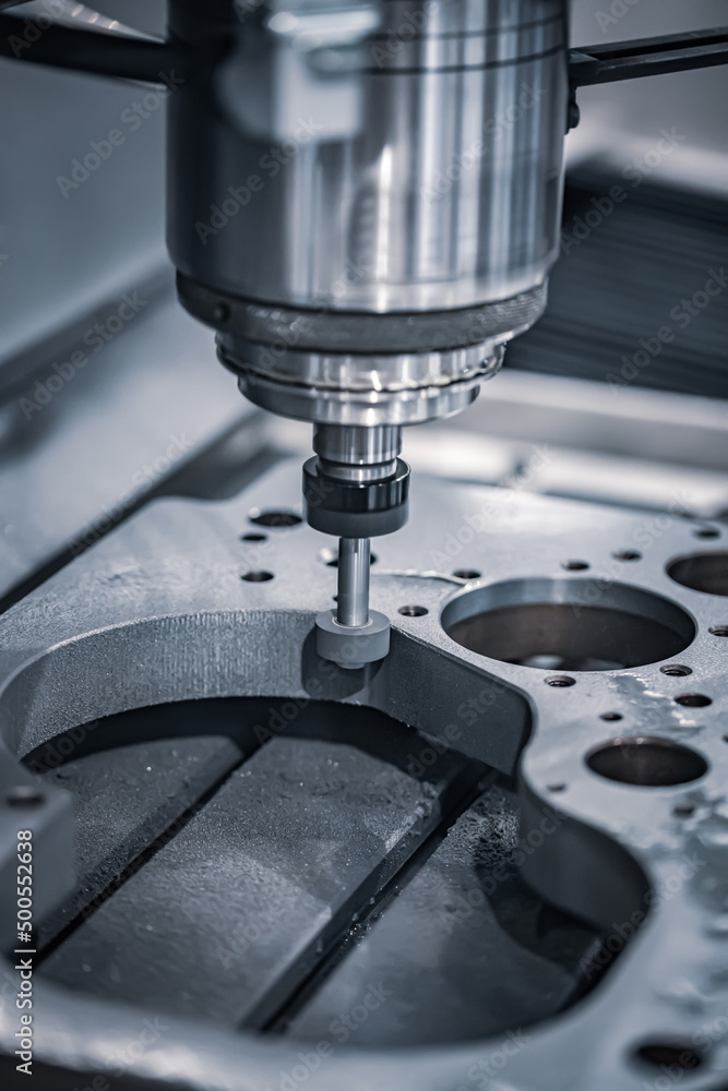 Metalworking CNC milling machine. Cutting metal modern processing technology. Metalworking CNC milling machine. Cutting metal modern processing technology.