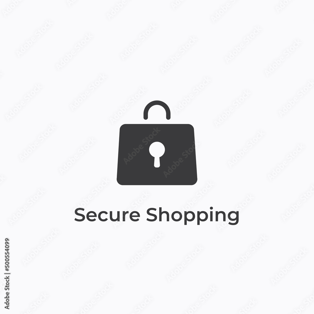 secure shopping logo icon design secure shopping logo icon design