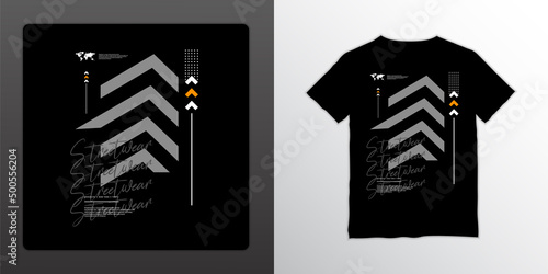 Streetwear t-shirt design, suitable for screen printing, jackets and others