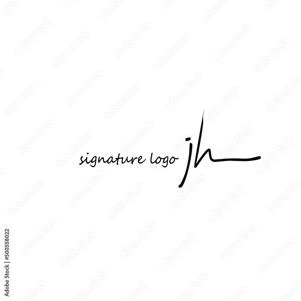 j h jh initial letter handwriting and signature logo j h jh initial letter handwriting and signature logo