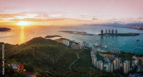 Fototapeta Naklejka Na Ścianę i Meble -  Hainan Sanya Island Scenery Aerial Photography