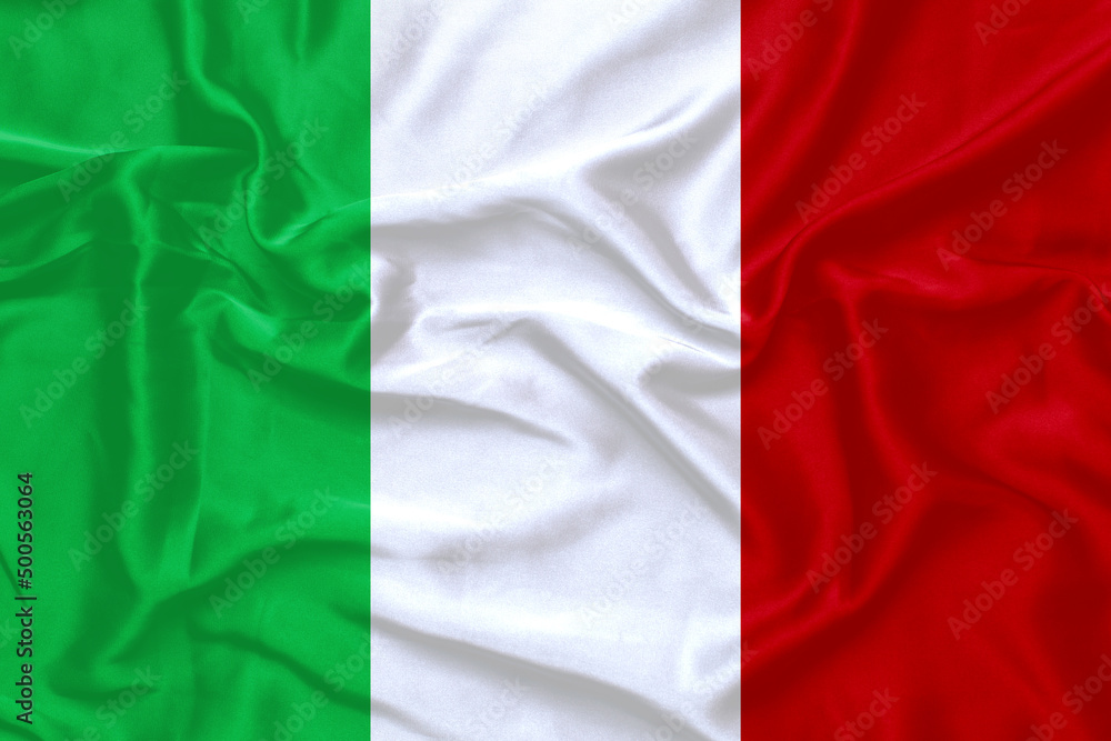 flag Italy silk background, silk texture. flag Italy silk background, silk texture.