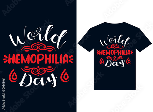 world hemophilia day t-shirt design typography vector illustration file 
