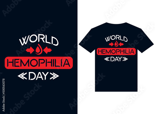 world hemophilia day t-shirt design typography vector illustration printing