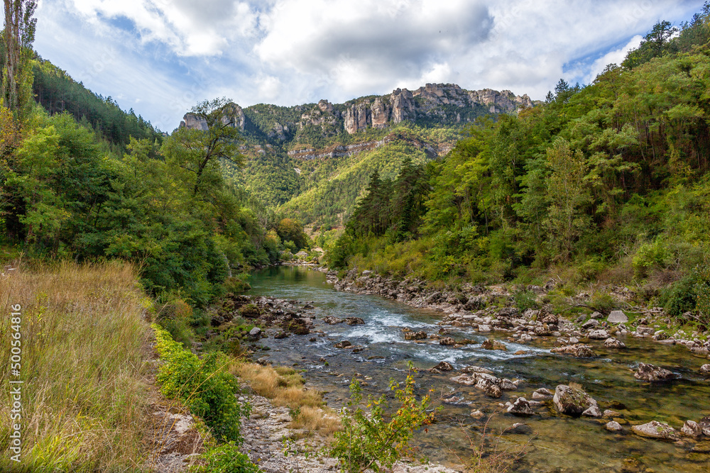The Tarn Gorge river near Le Rozier.