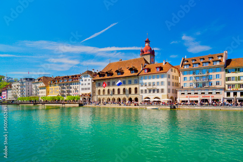 Luzern an einem sonnigen Tag, Schweiz