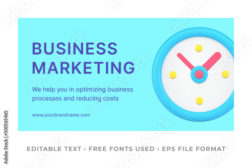 Business marketing banner template