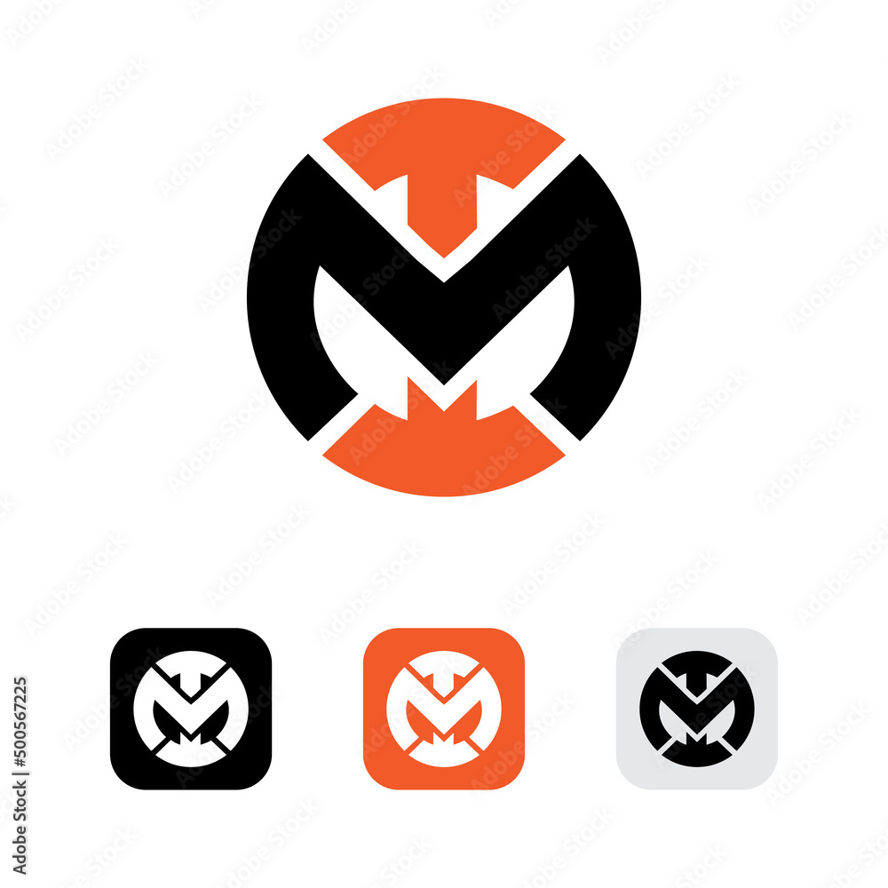 Premium Vector  Mt logo design