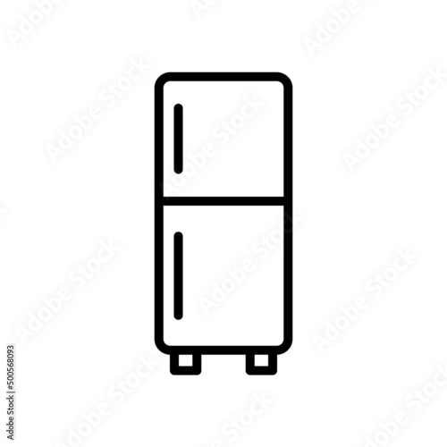 refrigerator new icon simple vector