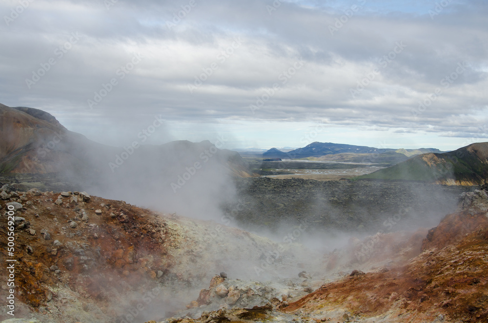 Icelandic Highland, volcanic landscape