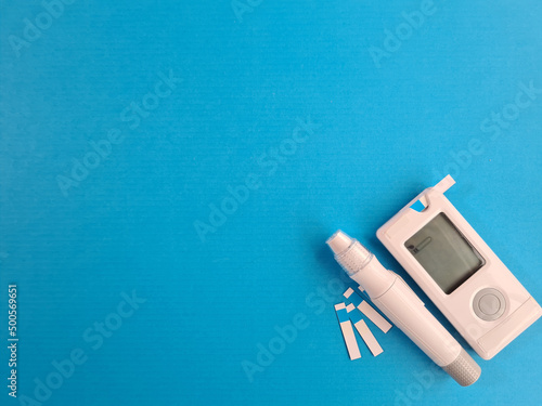 Glucometer test strips measure blood sugar levels