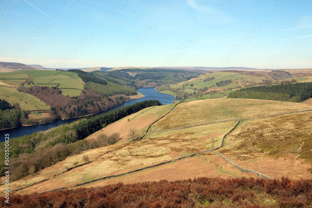 View of Derwent Reservoir, Peak District Derbyshire

