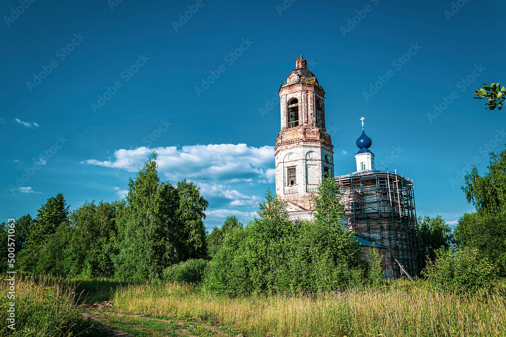 old Orthodox church landscape old Orthodox church landscape
