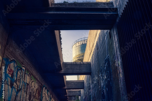 Industriekultur im Rheinpark in Duisburg Hochfeld  photo