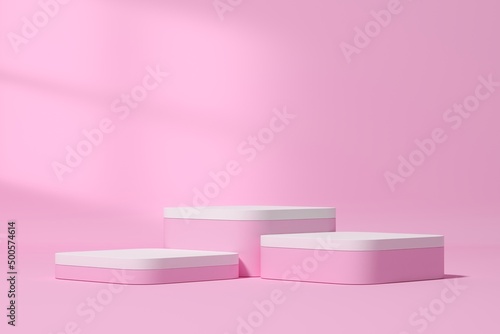 Background 3d render scene with podium, minimal product display mock up scene and geometric shape object. 3d render © 8_visual