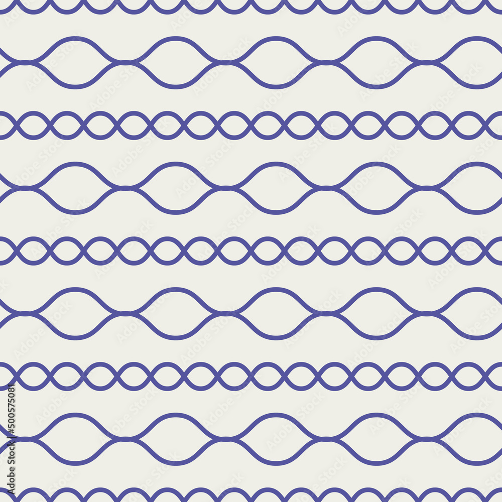 Simple blue rings connected in horizontal chains. Vector with elementary decor rings. Seamless decoration rings. Simple blue rings connected in horizontal chains. Vector with elementary decor rings. Seamless decoration rings.