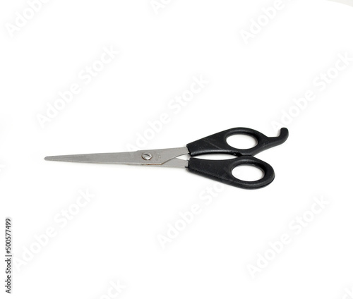hair scissors on a white background