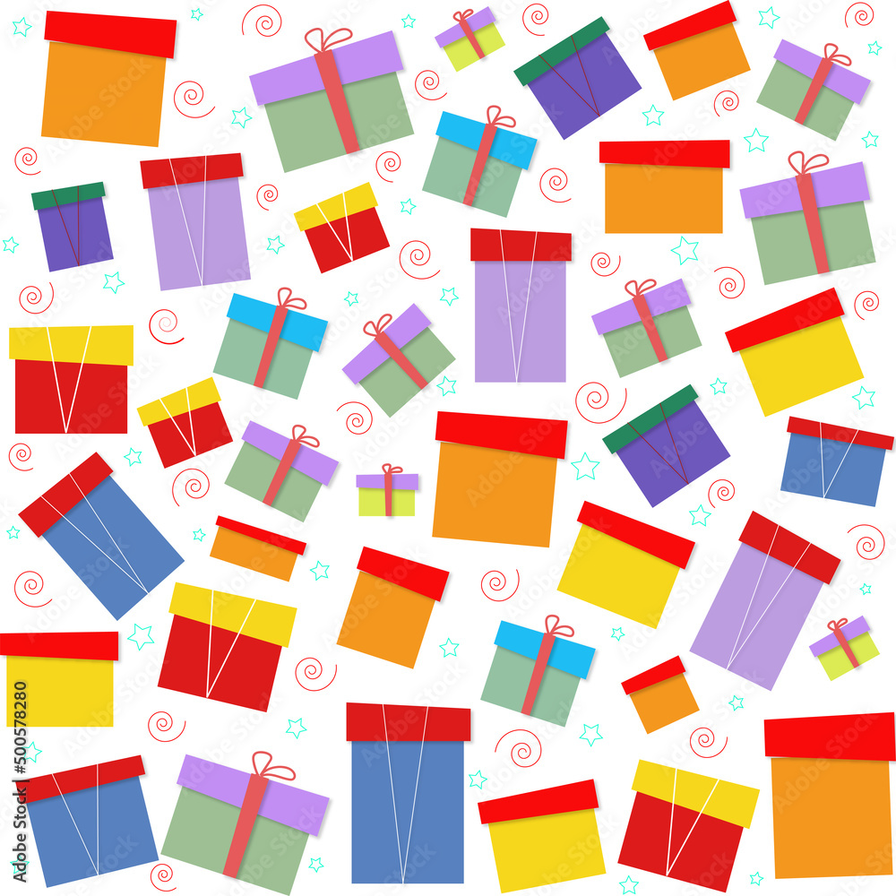 background, with gift boxes on a white background background, with gift boxes on a white background