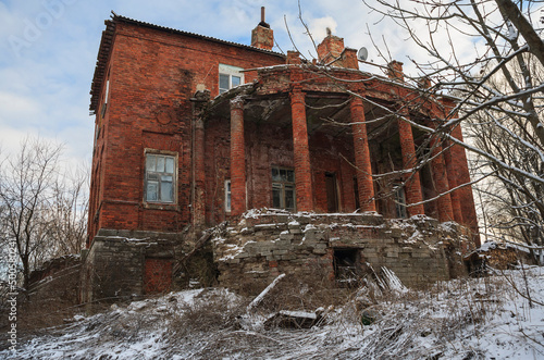 A former manor house in the village of Akhlebinino. Kaluga region. Russia