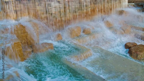 The Hemisfair Park Waterfall, San Antonio, Texas, USA photo
