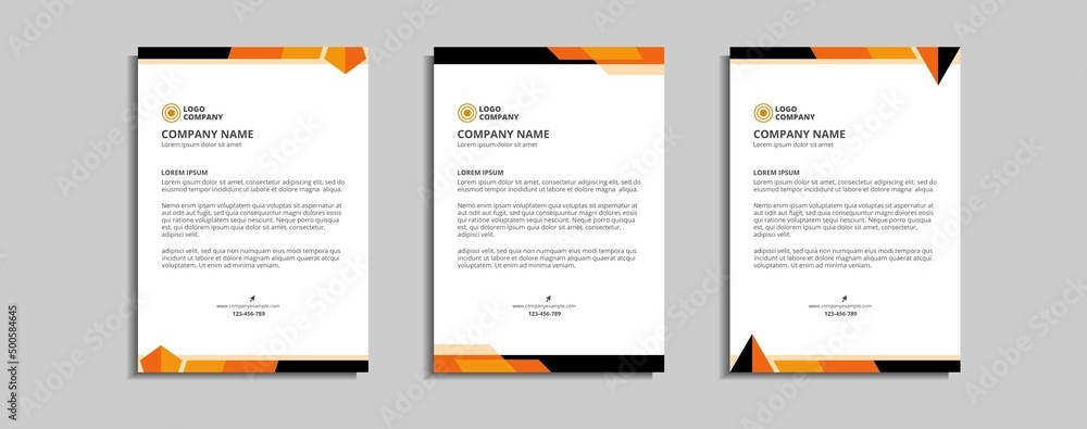 modern corporate letterhead template design modern corporate letterhead template design