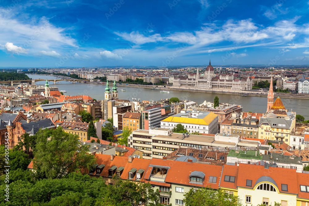 Panoramic view of  Budapest