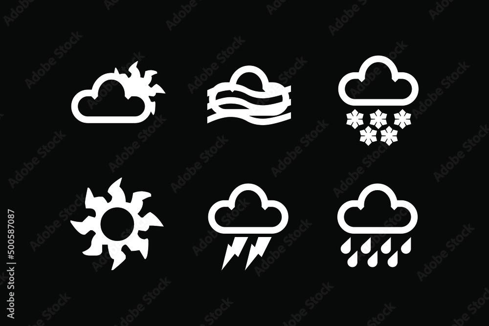 Cloud weather icon symbol vector design element Cloud weather icon symbol vector design element