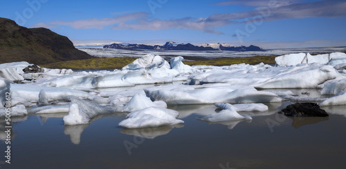 Beautiful Icebergs in Iceland