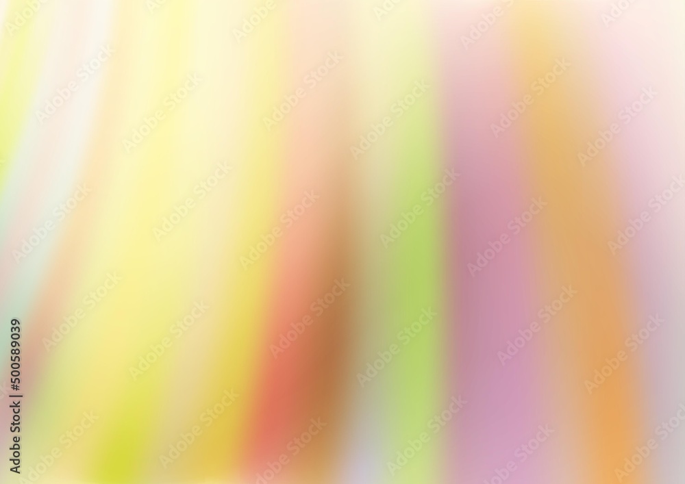 Obraz premium Light Yellow, Orange vector background with bubble shapes.