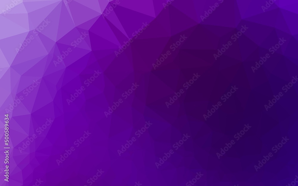 Dark Purple vector triangle mosaic cover. Dark Purple vector triangle mosaic cover.