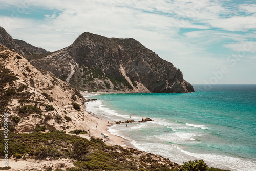 Fototapeta Naklejka Na Ścianę i Meble -  Kavo Paradiso beach in Kos Island, Greece