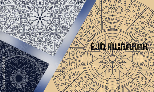 happy muharram islamic new year illustration background. islamic new year concept background