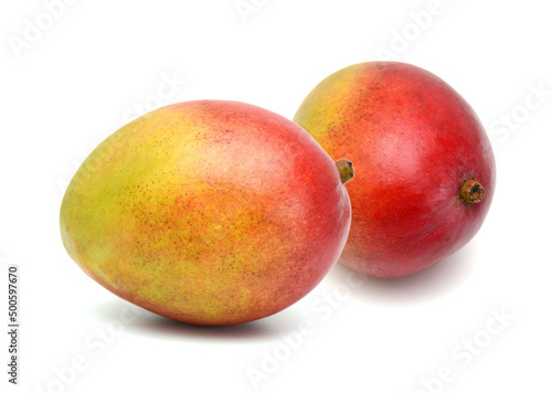 Mango fruits isolated on white background