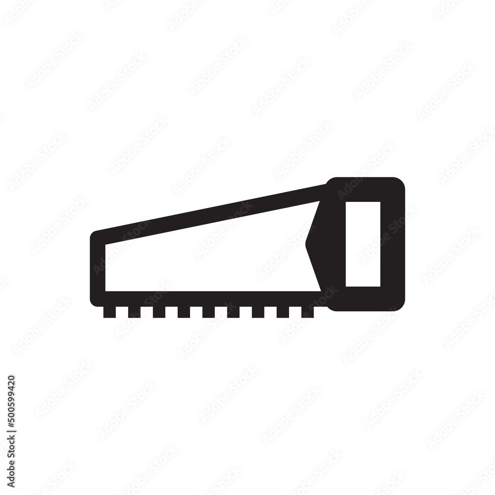 Hand Saw Icon - Construction Tool Icon Hand Saw Icon - Construction Tool Icon