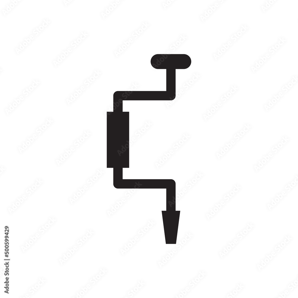 Hand drill icon - equipment tool icon Hand drill icon - equipment tool icon