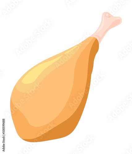 Chicken drumstick grilled or marinated meat food