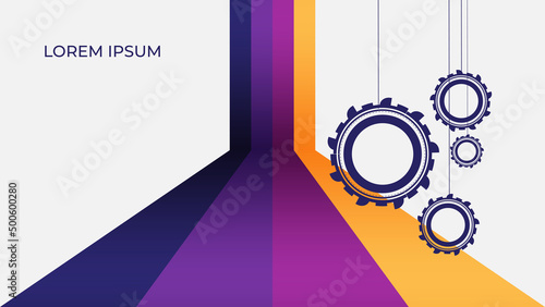 creative background with machine element design