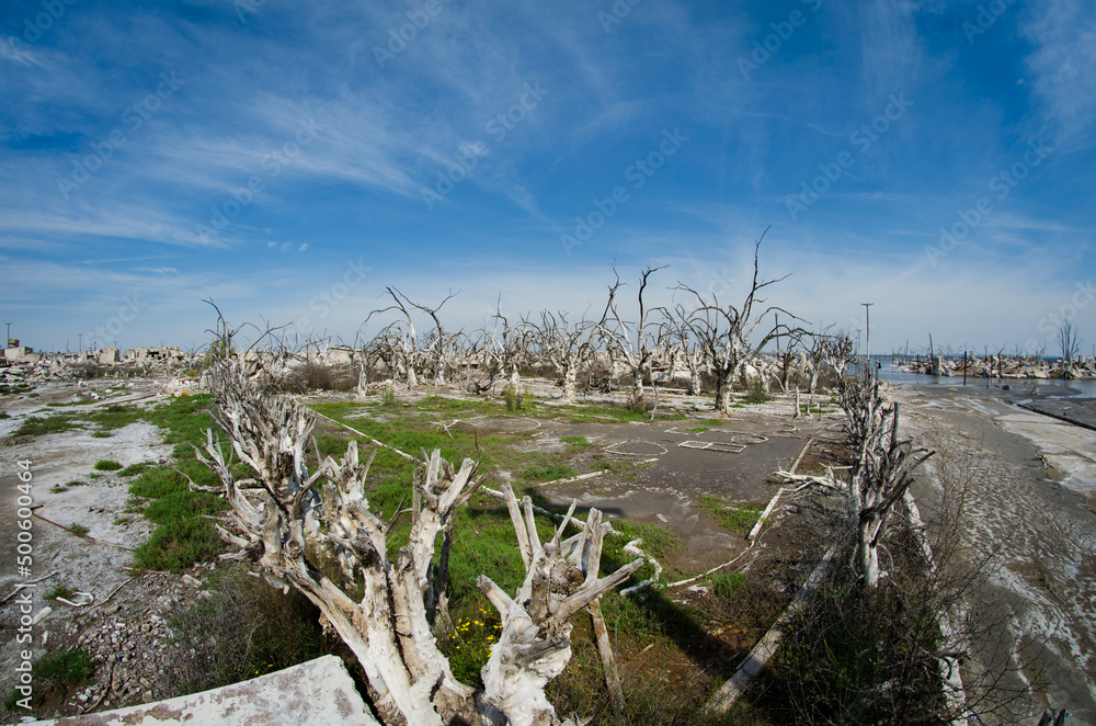 City in ruins