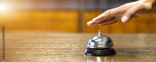 Fotografie, Obraz Hotel service bell , concept of first class service  business.