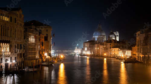 Canvas Venice Italy - Basilica di Santa Maria from the Accademia bridge over Grand Cana