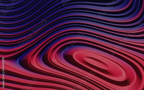 Red and blue shiny waves abstract background. two tone wavy abstract background