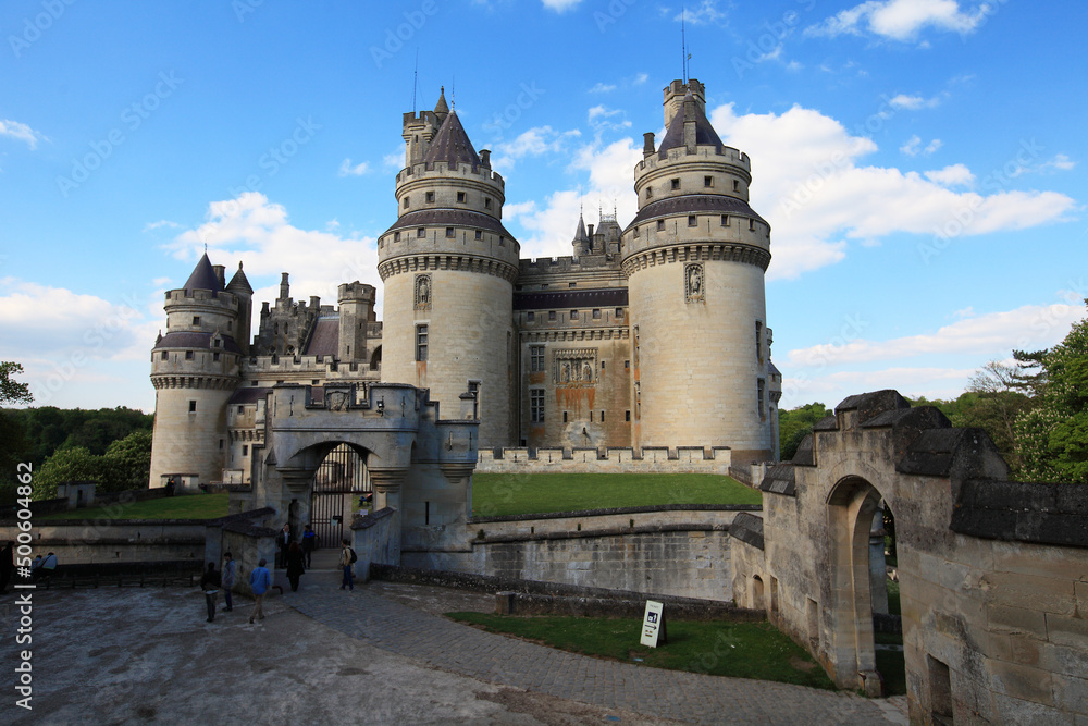 Chateau de Pierrefonds - mediaeval castle in Picardy, France
