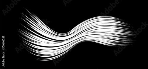 White flow brushstroke on white background.. Fluffy bunch of white politics. Abstract disheveled fibres. Vector illustration swirl blur. Crayons and chalk paint, fibers, hair and bunch