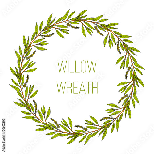 White willow floral wreath