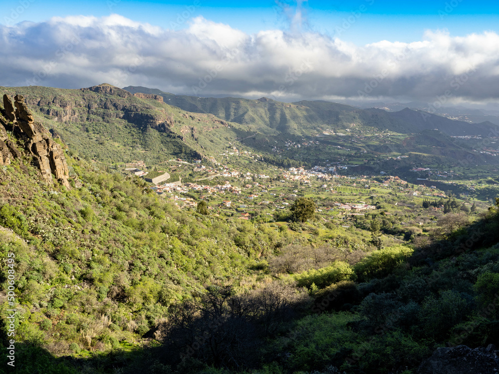 Views from Tenteniguada nature reserve in Grand Canary island, Spain