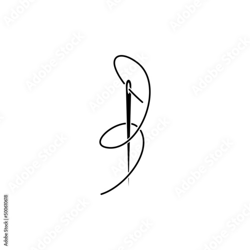 Needle Icon. Needle for sewing