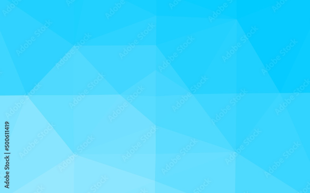 Light BLUE vector triangle mosaic cover. Light BLUE vector triangle mosaic cover.