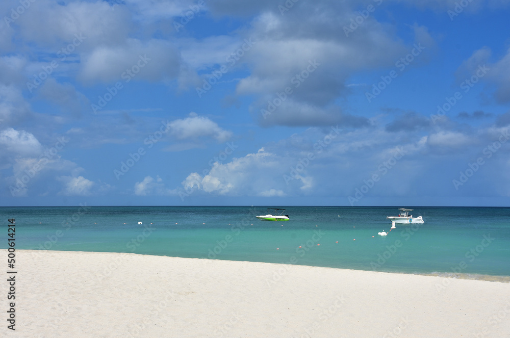 Stunning White Sand Beach with Tropical Waters