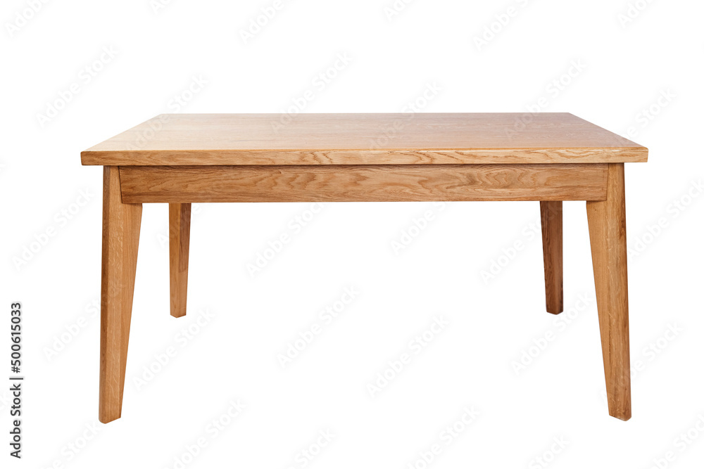 handmade wooden table on a white background with all the details handmade wooden table on a white background with all the details