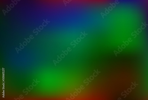 Fotografija Dark Multicolor, Rainbow vector glossy abstract template.